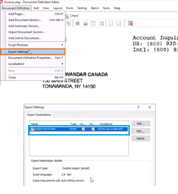 10. Teraz możesz wyeksportować dokumenty do innych programów np. M-Files.