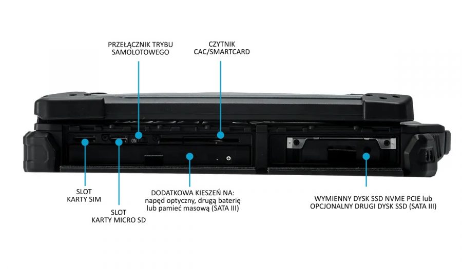 Durabook Z14I - LEWA STRONA