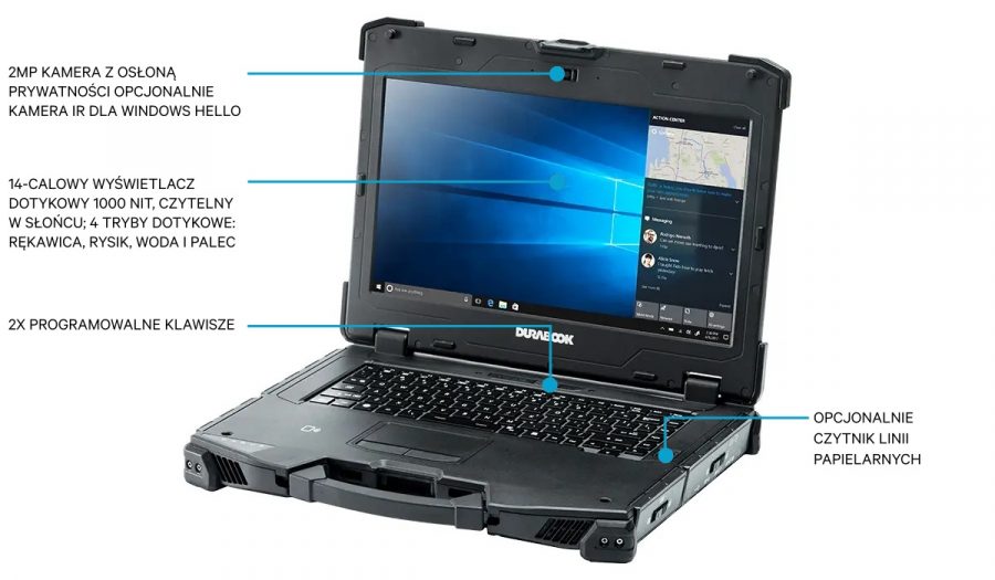 Durabook Z14I - PRZÓD