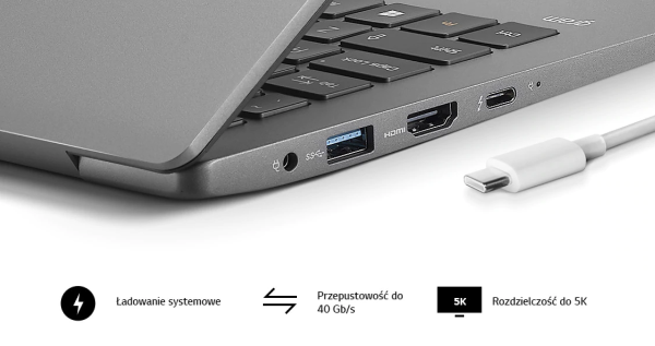 LG gram - bogaty zestaw złączy