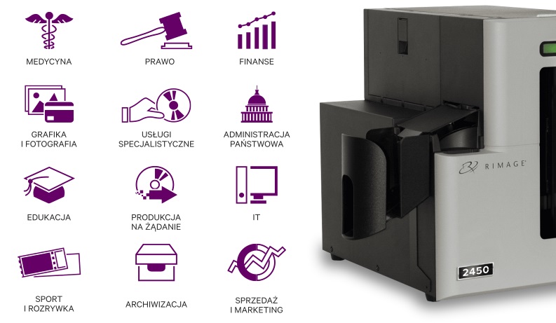 Rimage Professional 2450 jedno rozwiązanie wiele zastosowań